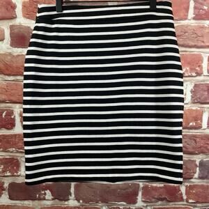 Anthropologie Sanctuary Skirt Women's Small Black White Striped Stretchy Casual